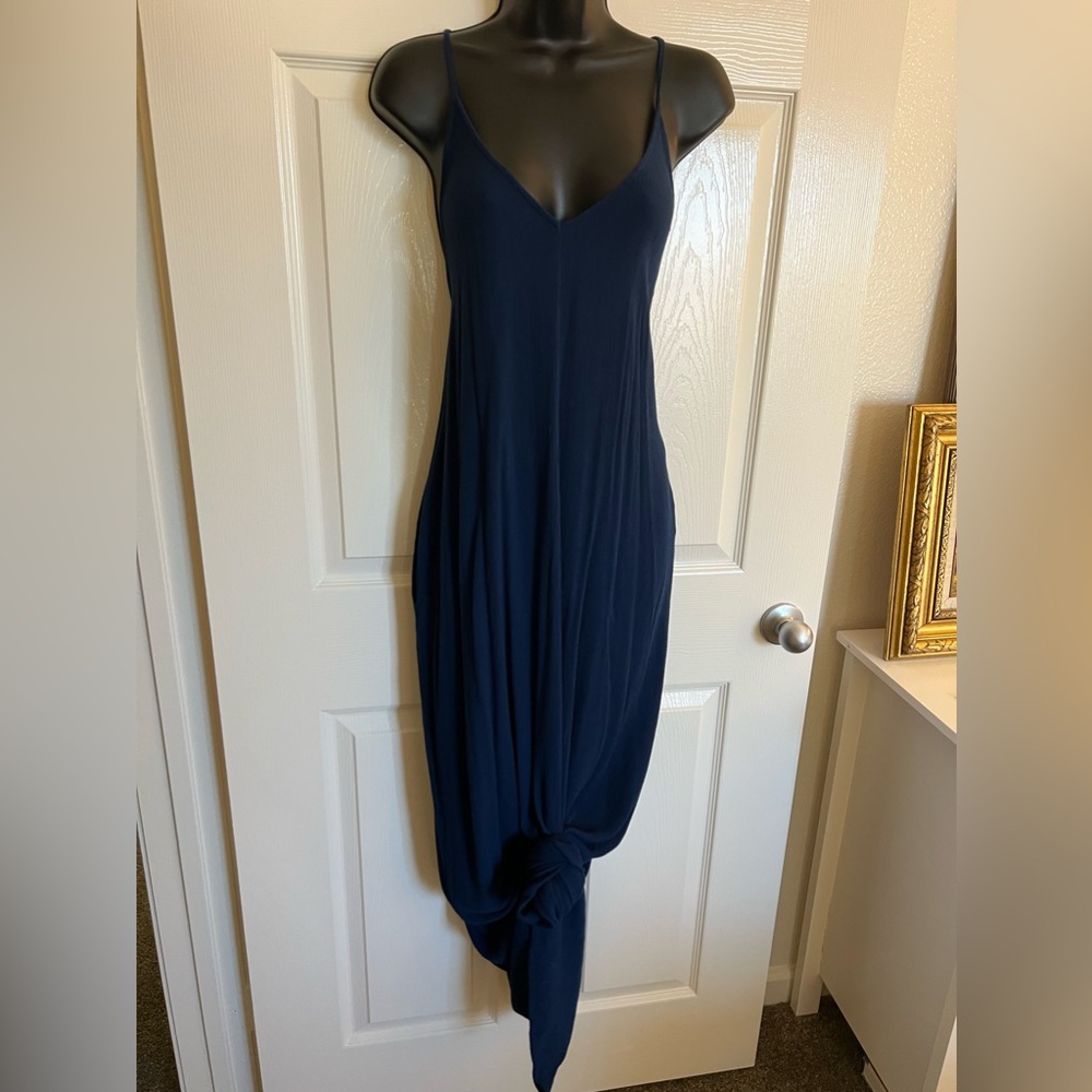 Love Stitch Navy Blue Summer Dress